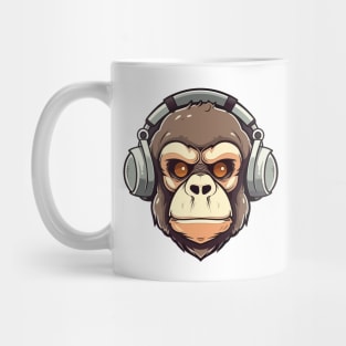 Ape with headphone Mug